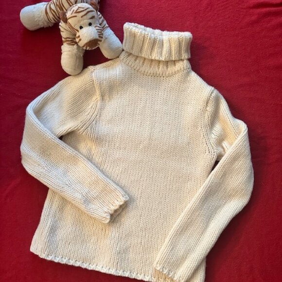 Gap Wool Blend Chunky Turtleneck Knit Sweater - Sz - L - Picture 1 of 10